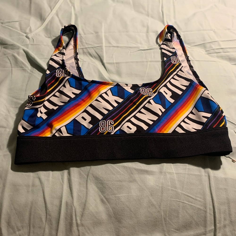 VS PINK logo sports bra